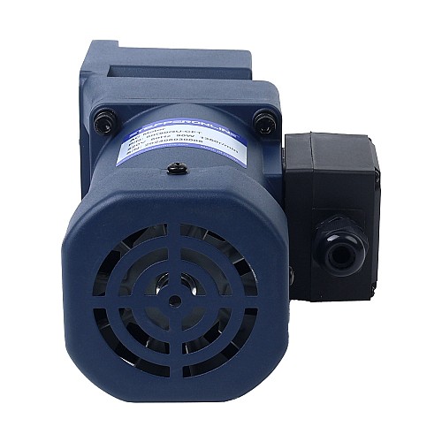 Jednofazowy 220VAC 90W 60Hz Kołnierz 90mm Przełożenie 20:1 Silnik indukcyjny prądu przemiennego z przekładnią kątową 90W 110VAC 60Hz 67,5RPM 9,30Nm(1316,99oz.in) Kołnierz 90mm Jednofazowy silnik indukcyjny prądu przemiennego z wałem drążonym z przekładnią kątową - 5IK90GU-AFT/5GU20RC | StepperOnline