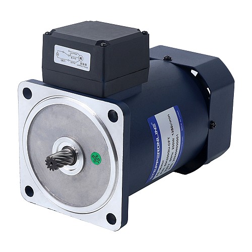 Jednofazowy 220VAC 200W 50Hz Kołnierz 104mm Przełożenie 100:1 Silnik indukcyjny prądu przemiennego z przekładnią kątową