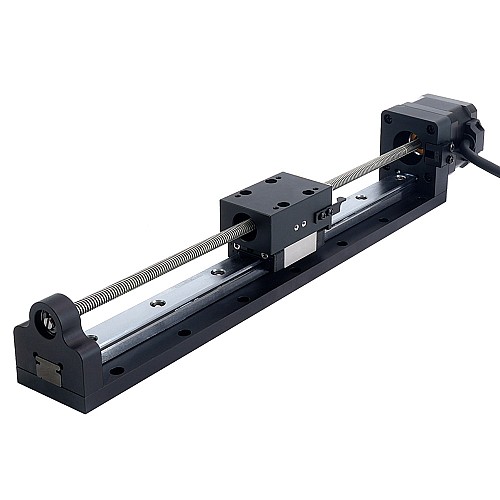 Nema 17 Siłownik liniowy ze śrubą pociągową 1,5A Skok 200mm 0,25Nm(35,40oz.in) Ołów 2,54mm (0,1) z czujnikiem