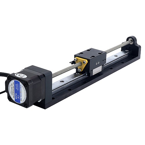 Nema 17 Siłownik liniowy ze śrubą pociągową 1,5A Skok 200mm 0,25Nm(35,40oz.in) Ołów 2,54mm (0,1) z czujnikiem
