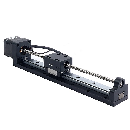 Nema 17 Siłownik liniowy ze śrubą pociągową 1,5A Skok 200mm 0,25Nm(35,40oz.in) Ołów 6,35mm (0,25) z czujnikiem