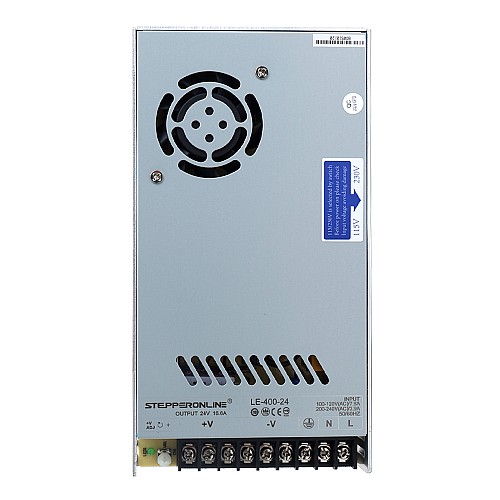 400W 24V 16,6A 115/230V Zasilacz impulsowy Zestawy routerów CNC - LE-400-24 | StepperOnline