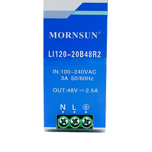 120W 48V 2.5A 85-264VAC/120-370VDC Szyna DIN Przewód zasilania