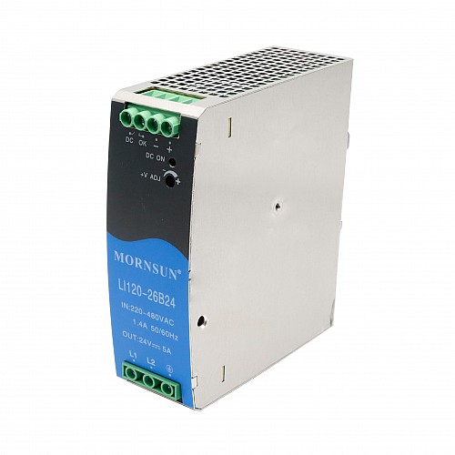 120W 48V 2.5A 180-600VAC/254-848VDC Szyna DIN Przewód zasilania