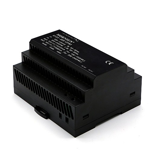 150W 24V 6.3A 85-264VAC/120-370VDC Szyna DIN Przewód zasilania