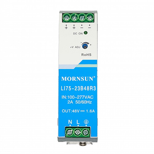 75W 24V 3.2A 85-305VAC/120-430VDC Szyna DIN Przewód zasilania