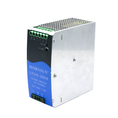 240W 48V 5.0A 180-550VAC/254-780VDC Szyna DIN Zasilacz impulsowy z funkcją PFC