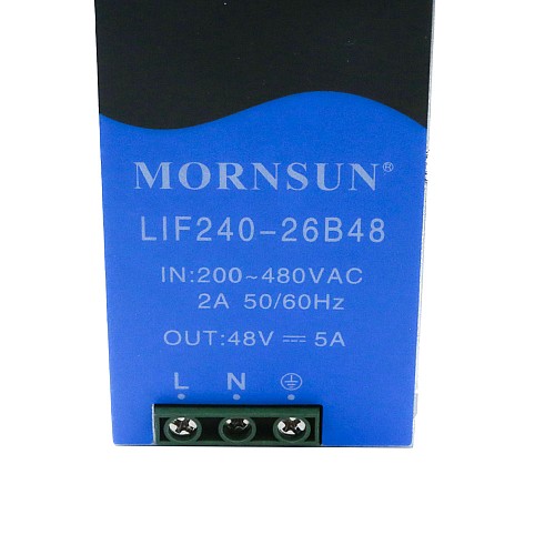 240W 48V 5.0A 180-550VAC/254-780VDC Szyna DIN Zasilacz impulsowy z funkcją PFC