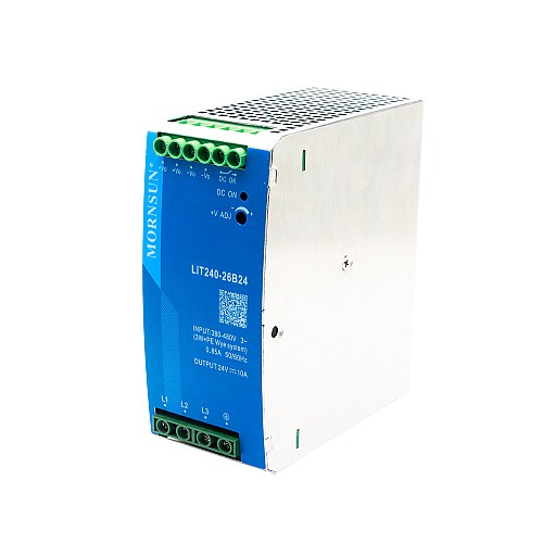 240W 24V 10.0A 320-600VAC/450-850VDC Szyna DIN Przewód zasilania
