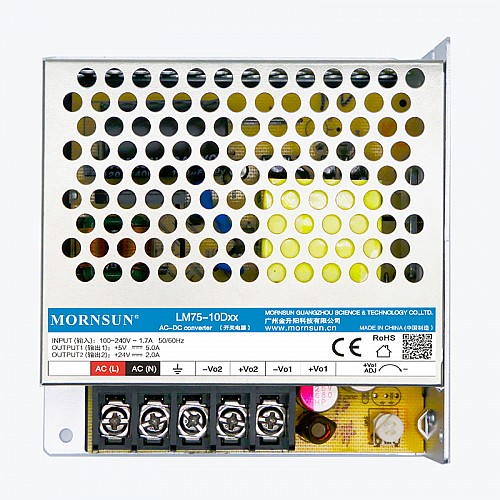 75W 5V/5.0A 24V/2.0A 90-264VAC/120-373VDC Przełączanie zasilania