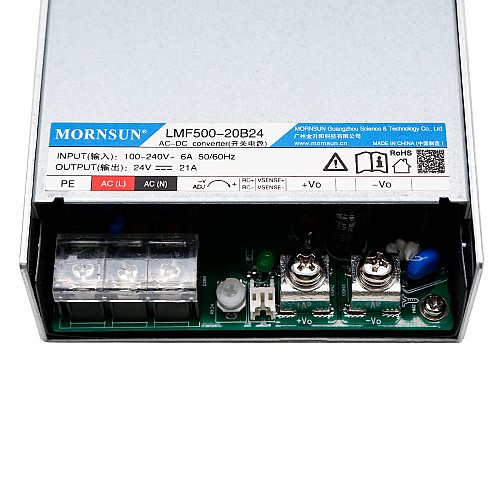 500W 48V 10.4A 80-264VAC/110-370VDC Zasilacz impulsowy z funkcją PFC