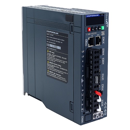 Zestaw serwosilnika AC EtherCAT serii A6 o mocy 1000W, 3000rpm, 3,18Nm z 17-bitowym enkoderem absolutnym z hamulcem, IP67 - A6-EC1000H2B1-M17 | StepperOnline Zestaw serwosilnika AC EtherCAT serii A6 o mocy 1000W, 3000rpm, 3,18Nm z 17-bitowym enkoderem absolutnym z hamulcem, IP67 - A6-EC1000H2B1-M17 | StepperOnline