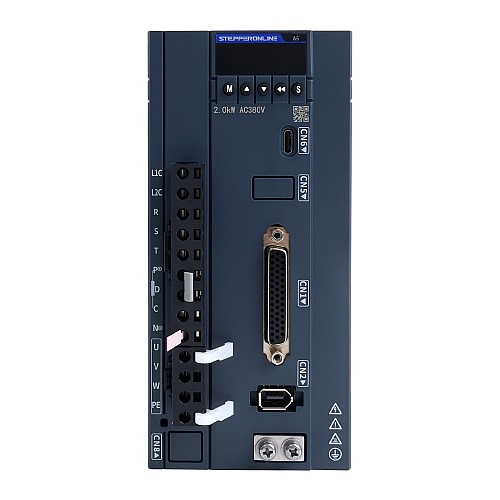 Zestaw serwomotorów AC A6 Seria 2000W RS485 3000rpm 6,37Nm z hamulcem enkoder absolutny 17-bitowy IP67 - A6-RS2000H3B1-M17 | StepperOnline