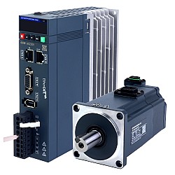 Zestaw serwosilnika AC EtherCAT serii A6 o mocy 400W, 3000rpm, 1,27Nm z hamulcem, 17-bitowy enkoder absolutny IP67