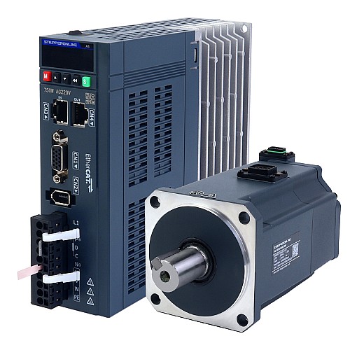 Zestaw serwosilnika AC EtherCAT serii A6 o mocy 750W, 3000rpm, 2,39Nm z hamulcem, 17-bitowy enkoder absolutny IP67 - A6-EC750H2B1-M17 | StepperOnline Zestaw serwosilnika AC EtherCAT serii A6 o mocy 750W, 3000rpm, 2,39Nm z hamulcem, 17-bitowy enkoder absolutny IP67 - A6-EC750H2B1-M17 | StepperOnline