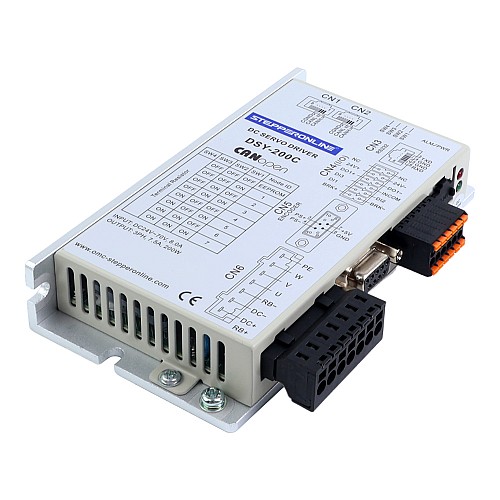 DSY Seria 100W Silnik Serwo DC CANopen 24-70VDC 0,318Nm z Hamulcem 3000rpm Enkoder Przyrostowy 17-Bit IP65 - DSY-C100L2B2-M17S | StepperOnline
