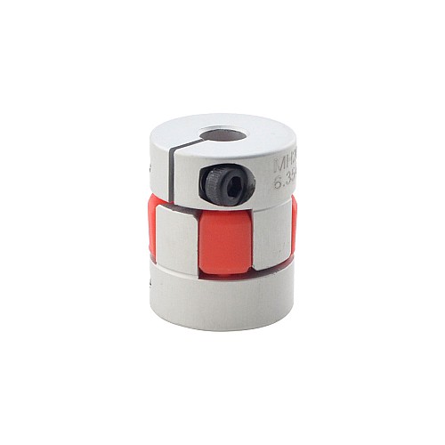 6,35mm - 6,35mm Elastyczne sprzęgło szczękowe 20x25mm Łącznik wału silnika krokowego CNC 6,35mm - 6,35mm Elastyczne sprzęgło szczękowe 20x25mm Łącznik wału silnika krokowego CNC