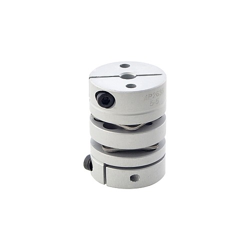 5mm - 5mm Elastyczne podwójne sprzęgło tarczowe 26x35mm Łącznik wału silnika krokowego CNC 5mm - 5mm Elastyczne podwójne sprzęgło tarczowe 26x35mm Łącznik wału silnika krokowego CNC
