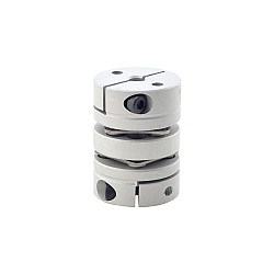 Wyprzedaż w CN — 5mm - 6,35mm Elastyczne podwójne sprzęgło tarczowe 26x35mm Łącznik wału silnika krokowego CNC