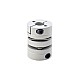 6,35mm - 10mm Elastyczne podwójne sprzęgło tarczowe 26x35mm Łącznik wału silnika krokowego CNC