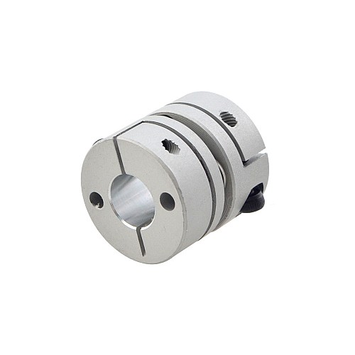 8mm - 8mm Elastyczne sprzęgło jednotarczowe 19x19mm CNC Silnik krokowy Sprzęgło wału wpustowego