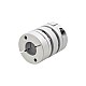 14mm - 14mm Elastyczne podwójne sprzęgło tarczowe 32x41mm Łącznik wału silnika krokowego CNC 14mm - 14mm Elastyczne podwójne sprzęgło tarczowe 32x41mm Łącznik wału silnika krokowego CNC