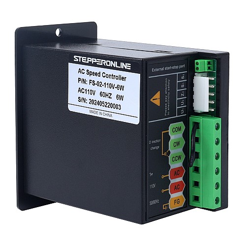 Jednofazowy regulator prędkości silnika 6W 110VAC do silnika o zmiennej prędkości - FS-02-110V-6W | StepperOnline
