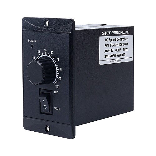 Jednofazowy regulator prędkości silnika 110 V o mocy 90W do silnika o zmiennej prędkości - FS-02-110V-90W | StepperOnline Jednofazowy regulator prędkości silnika 110 V o mocy 90W do silnika o zmiennej prędkości - FS-02-110V-90W | StepperOnline