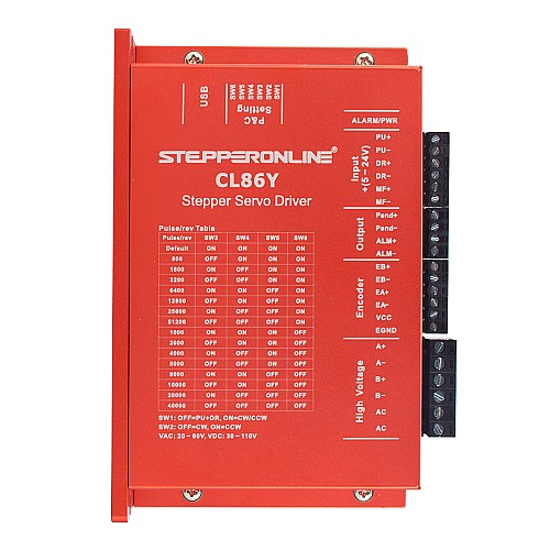 YS Series 1 Oś 6,50Nm(920,48oz.in) Nema 34 Closed Loop Silnika Krokowego Kit z Zasilaczem - 1-CLYS65 | StepperOnline