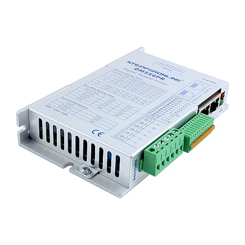 Sterownik silnika krokowego Modbus RS485 seria Y 0-4,0A 24-50VDC do silników Nema 23, 24, 34 - DM556PR | StepperOnline Sterownik silnika krokowego Modbus RS485 seria Y 0-4,0A 24-50VDC do silników Nema 23, 24, 34 - DM556PR | StepperOnline