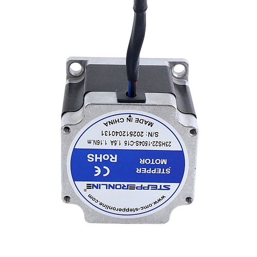 Silnik krokowy Nema 23 Bipolarny 1,8° 1,16Nm (164,3oz.in) 1,5A 57x57x56mm z kablem 762mm i złączem Molex - 23HS22-1504S-C15 | StepperOnline