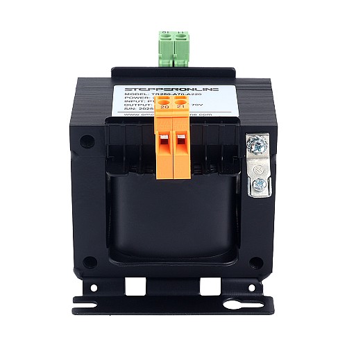 250VA Jednofazowy kwadratowy transformator sterujący 220VAC do 70VAC 50/60Hz - TR250-A70-A220 | StepperOnline