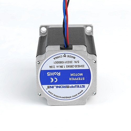 Nema 23 Dwubiegunowy 1,8deg 1.9Nm(269.06oz.in) 2,8A 57x57x76 mm 4 przewody