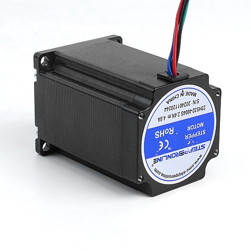 Nema 23 Silnik krokowy 2,4Nm(339,87oz.in) 4A 57x57x82mm 8mm Wał 4 przewody