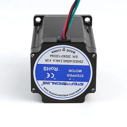 Nema 23 Silnik krokowy 2,4Nm(339,87oz.in) 4A 57x57x82mm 8mm Wał 4 przewody