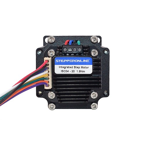 Zintegrowany silnik krokowy Nema 23 190Ncm(269oz.in) z kontrolerem ISC04 12-38VDC
