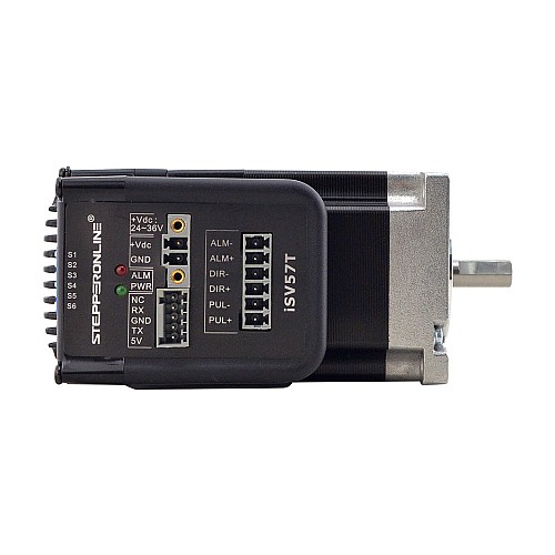 Zintegrowany łatwy serwosilnik NEMA 23 90W 3000rpm 0,3Nm(42,49oz.in) 20-50VDC krótkiW ał