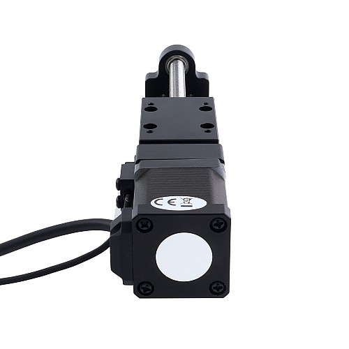 Liniowy siłownik śrubowy z silnikiem krokowym Nema 14 1,5A Skok 80mm 0,2Nm(28,32oz-in) Skok śruby 2mm(0,0787") z czujnikiem - LMD14S18BAB15-080 | StepperOnline