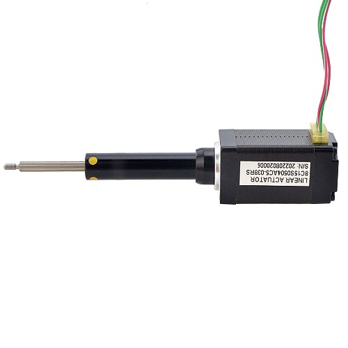 NEMA 8 Captive Acme Liniowy silnik krokowy 0.5A 38.2mm Wzrost Prowadzić 2mm(0.07874") Skok 38.1mm - 8C15S0504AC5-038RS | StepperOnline NEMA 8 Captive Acme Liniowy silnik krokowy 0.5A 38.2mm Wzrost Prowadzić 2mm(0.07874") Skok 38.1mm - 8C15S0504AC5-038RS | StepperOnline