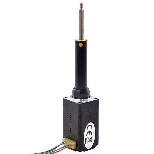NEMA 8 Captive Acme Liniowy silnik krokowy 0.5A 38.2mm Wzrost Prowadzić 2mm(0.07874") Skok 38.1mm - 8C15S0504AC5-038RS | StepperOnline NEMA 8 Captive Acme Liniowy silnik krokowy 0.5A 38.2mm Wzrost Prowadzić 2mm(0.07874") Skok 38.1mm - 8C15S0504AC5-038RS | StepperOnline