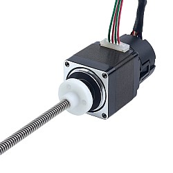NEMA 11 Zewnętrzny Silnik Krokowy Liniowy Acme 1,0A Stos 32mm Skok Śruby 1,27mm(0,05") z Optycznym Enkoderem Przyrostowym 1000PPR