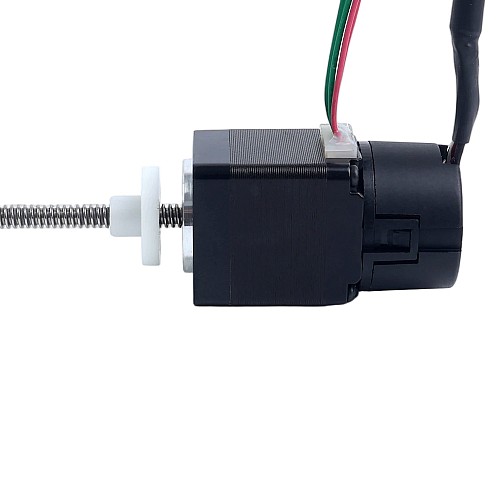 NEMA 11 Zewnętrzny Silnik Krokowy Liniowy Acme 1,0A Stos 32mm Skok Śruby 1,27mm(0,05") z Optycznym Enkoderem Przyrostowym 1000PPR - 11E13S1004FD4-150RS-OE1K | StepperOnline