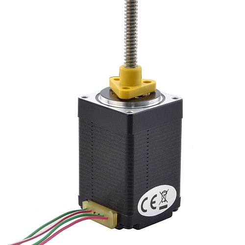 NEMA 11 zewnętrzny liniowy silnik krokowy Acme 1.0A 46mm śruba stosowa ołowiu 1.27mm(0.05)