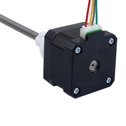 Nema 17 Zewnętrzny stos 34mm 0,4A Przewód 2mm(0,07874") Długość 200mm - 17E13S0404AF4-200RS | StepperOnline