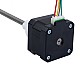 Nema 17 Zewnętrzny stos 34mm 0,4A Przewód 2mm(0,07874") Długość 200mm - 17E13S0404AF4-200RS | StepperOnline