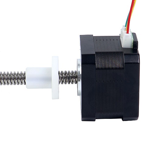 Nema 17 Zewnętrzny stos 34mm 0,4A Przewód 4mm(0,15748) Długość 150mm - 17E13S0404DB4-150RS | StepperOnline