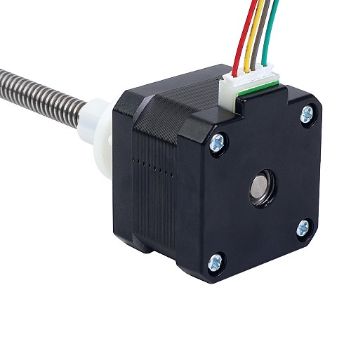 Nema 17 Zewnętrzny stos 34mm 0,4A Przewód 4mm(0,15748) Długość 150mm - 17E13S0404DB4-150RS | StepperOnline