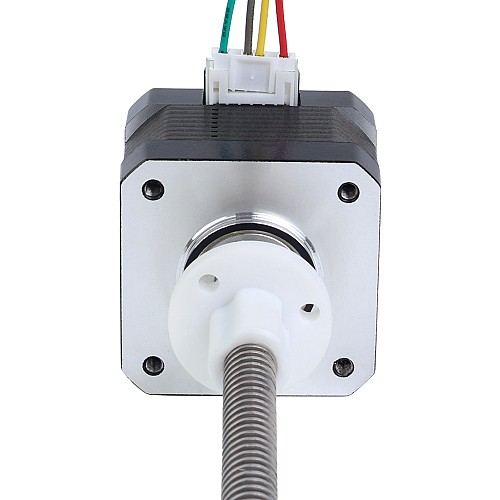 Nema 17 Zewnętrzny stos 34mm 0,4A Przewód 4mm(0,15748) Długość 150mm - 17E13S0404DB4-150RS | StepperOnline
