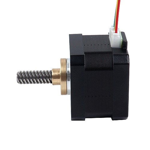 Nema 17 Zewnętrzny stos 34mm 0,4A Przewód 8mm(0,31496") Długość 32mm - 17E13S0404MB4-032RB | StepperOnline