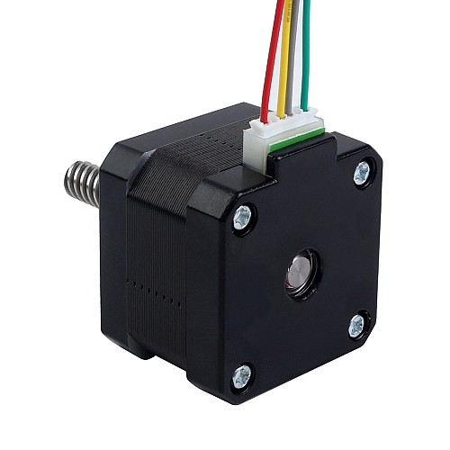 Nema 17 Zewnętrzny stos 34mm 0,4A Przewód 8mm(0,31496") Długość 32mm - 17E13S0404MB4-032RB | StepperOnline